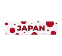 Metal Tin Sign Vintage Japan Flag Pattern