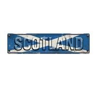 Metal Tin Sign Vintage Scotland Flag Pattern