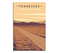 Metal Tin Sign Vintage Tennessee Skyline Metal Wall Decorative Tin Signs for Home Kitchen Bar Coffee Shop Club Orchard Decoration 30x40CM