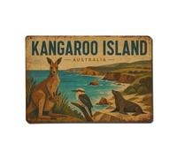 Metal Tin Sign Vintage Travel Australia Kangaroo Island