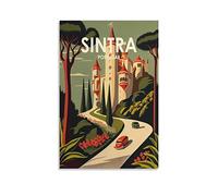 Metal Tin Sign Vintage Wall Plaque Poster Sintra Portugal Tree Kitchen Bar Novelty Gift Aluminium Metal Tin Wall Décor Sign 30x30cm