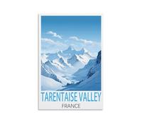 Metal Tin Sign Vintage Wall Plaque Poster Tarentaise Valley France Kitchen Bar Novelty Gift Aluminium Metal Tin Wall Décor Sign 20x30cm
