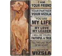 Metal Tin Sign Vizsla Dog Retro Poster Vintage Aluminum Sign For Country Kitchen Home Garage Wall Art Decor Plaque 8x12 Inches