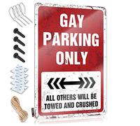 Metal Tin Sign Wall Decor Gay Parking Only Tin Sign Titos Bar Sign Beer Signs Metal Vintage ( Size : 20X30CM )