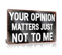 Metal Tin Sign Wall Decor Ignoring Your Opinion Tin Sign Personalized Bar Signs Funny Bedroom Decor(20X30CM)