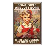 Metal Tin Sign Wall Decor With Gardening In Their Souls Vintage Signs Retro Aluminum Tin Sign For Home Kitchen Office Garden Bar Cafe Decor 20X30cm