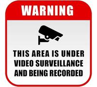 Metal Tin Sign Warning 24 Hour Video Surveillance Window Decal Cctv Security Sign Sign Square Sign 12x12 inches