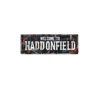 Metal Tin Sign Welcome To Haddonfield Metal Signs Vintage Signs Halloween Sign For Home Bar Office Outdoor Garden Wall Decor 4x16 Inch