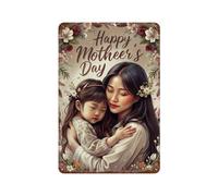 Metal Tin Signs A Mother And Dau-Ghter In A Loving Hug, Iron Painting Perfect Metal Tin Sign Man Cave Plaque Poster For Wall Front Door Porch S