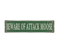 Metal Tin Signs Bee Crossing Street Vintage Bar Club Cave Home Kitchen Wall Art Decor Funny 16X4 Inches