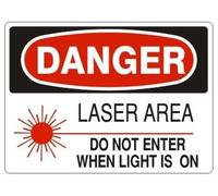 Metal Tin Signs Danger Lasers Area Do Not Enter When Light Is On Osha Laser, Radiation Hazard No.2668 Safety - Wall Signs Perfect Metal Tin Sign Man Cave Plaque Poster For Porch Front Door Patio M