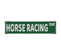 Metal Tin Signs Horse Racing Dr Retro Metal Tin Signs 16X4 Inch For Shop Yard Man Cave Garage Outdoor Funny Wall Decor Decorative Poster Plate
