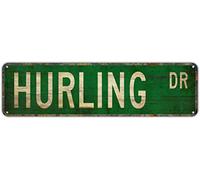 Metal Tin Signs HURLING DR Funny metal Signs Vintage Sign Retro Tin Signs Aluminum Metal Sign for Bedroom Kitchen Garden Wall Bab Club Coffee Hanging Sign Home Decor 4x16 Inch