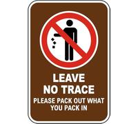 Metal Tin Signs Leave No Trace Please Pack Out What You Pack In Aluminum Safety Wall Signs Man Cave Iron Sign Perfect Metal Tin Sign For Porch Front Door Wall S