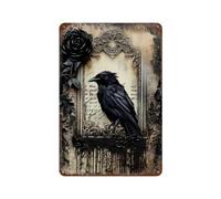 Metal Tin Signs Mysterious Standing In A Framed Vintage Setting Plaque Poster Decor Iron Painting Perfect Wall Signs For Wall Porch Front Door M