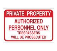 Metal Tin Signs Private Property Authorized Personnel Trespassers Will Be Prosecuted Security And Admittance Restricted Plaque Poster Perfect Metal Tin Sign Funny Iron Sign For Wall Porch Patio M