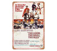 Metal Tin Signs Vintage 1966 The Good, The Bad And The Ugly Movie Wall Signs Man Cave Plaque Poster Funny Metal Tin Sign For workshop Wall Front Door S