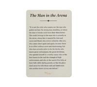 Metal Tin Signs VintageInspirational Theodore Roosevelt Quote The Man In The Arena Sign Poster Wall Art Painting For Homebedroomliving Room Decor Theodore Roosevelt Speech Quote Wall Decor 5.5X8 Inch