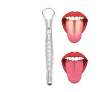 Metal Tongue Scraper | Metal Tongue Scraper for Adults and Children - Tongue Scratching for Fresher Breath and Healthy Gums