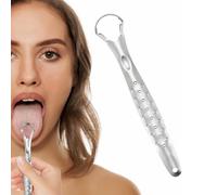 Metal Tongue Scraper - Metal Tongue Scraper for Adults and Kids, Breath Cleaner | Tough Hygiene Tool, Tongue Cleaner for Bad Breath, Gum Health, Tooth Remover, Pulling Oil Kit, Hygiene Care