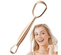Metal Tongue Scraper | Stainless Steel Tongue Cleaner,Fan-Shaped Design Reduce Bad Breath Improve Hygiene Daily Cleaning Travel-Friendly Care for Family Use
