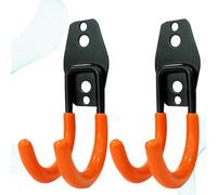 Metal Tool Hooks Wall Organizer Multi Function 2pcs for Garage Storage | Hook Screws, Wall Mounted Organiser, Multi Item Use, for Watering Can and Tennis Racket