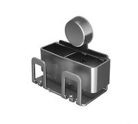 Metal Toothbrush Holder Wall Mount, Rust-Proof Hanging Bracket with Quick Drainage, for Electric Toothbrushes, Toothpaste, Razors, Grey Quick Drain Hygienic Dryer(2)
