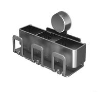 Metal Toothbrush Holder Wall Mount, Rust-Proof Hanging Bracket with Quick Drainage, for Electric Toothbrushes, Toothpaste, Razors, Grey Quick Drain Hygienic Dryer(3)