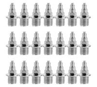 Metal Track Spikes 7mm Replacement 50pcs for Running Shoes | 7 MM Thread, 5mm Diameter, Silver Finish, Pointed Form, Synthetic Tracks, Quick Swap