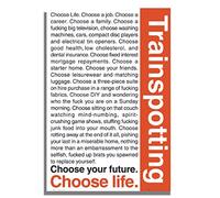 METAL Trainspotting Movie Tin Poster Aluminium Sign Wall Art Door Plaque Film Room Man Cave Nearly A4 Size 280x190mm