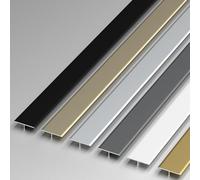 Metal Transition Strip for Flooring, Aluminum Laminate Floor Strip, Aluminum Threshold Transition Strip, Floor Transition Strip for Door Threshold, Carpet Edging Strip Black(Black,90cmx6cm)