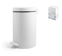 Metal Trash Can 14 Liters White 140149 Meliconi