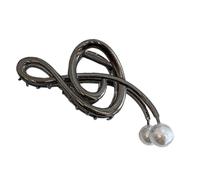 Metal Treble Clef Claw Clip - Non-Slip Metal Hair Pin, Height Claw Clip, Fancy Music Score Strong Hair Pin Non-Slip, Large Styling Hair Jaw Clips for Thick Hair