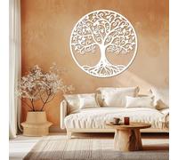Metal Tree of Life Wall Decor Outdoor Large Family Tree Metal Wall Art Nature Decoration for Bedroom Nursery Office Home Garden Patio