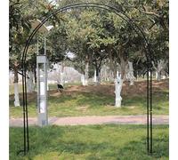 Metal Trellis Arch for Climbing Plants - Large Pergola Arbor Decoration - Wedding Arch - Black - Dimensions 200x230x40CM