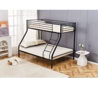 Metal Triple Sleeper Bunk Black