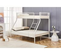 Metal Triple Sleeper Bunk White
