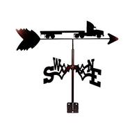Metal Truck Weathervane Wind Direction Indicator Stainless Steel Weather Vane with Anti-Rust Coating Wind Vane Measuring Tools for Garden Patio Yard Ornament