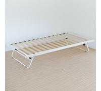 Metal Trundle white 3ft single day bed with high quality mattress