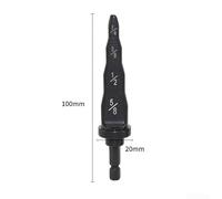 Metal Tube Expander for Hand Drill Copper, For Hexagonal Handle, English and Metric Options (A)