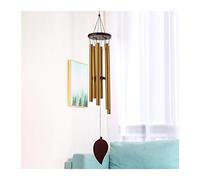 Metal tube wind chimes, 6 Tubes Wind Chime Multicolor Outdoor Garden Hanging Decor(A)