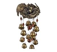 Metal tube wind chimes, Outdoor Bird Nest Wind Chime Copper 63x13 cm