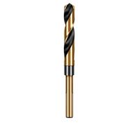 Metal Twist Drill Bit with a Reduced Three-Flat Shank, 14.5mm | Three Flat Sides At the Chuck Interface, Spiral-Flute Cutting Form, Common Wood and Metal Hole-Drilling Tasks