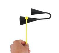 Metal Two Tone Agogo Bell Cowbell Noise Makers Percussion Instrument with Compact Size Design for Convenient Use