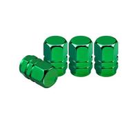 metal tyre valve caps For Mitsubishi Triton Ralliart Ex Star Eclipse Styling Wheel Tire Valve Air Stem Cap Duust Cover(C-Green)