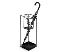 Metal Umbrella Stand for Entryway & Hotel Lobby - Stylish Umbrella Holder, Storage Rack for Long & Folding Umbrellas, Canes & Walking Sticks - Durable Umbrella Bucket nizer