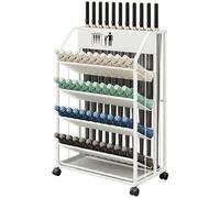 Metal Umbrella Stand, Freestanding Umbrella Storage Rack With Removable Drip Tray And Casters On The Base. Ideal for Entryways, Offices, and Hotel Lobbies.(White,L)