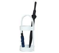 Metal Umbrella Stand with Hooks - Wrought Iron Holder for Home Office, Classic Design, 33x69 cm