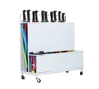 Metal Umbrella Stand with Wheels, Large Capacity Holder for Office & Hotel, Stores Up to 60 Long & Short Umbrellas, Dimensions 75x31x71cm, Durable & Stylish Design
