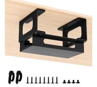 Metal Underdesk Mount Compatible with CalDigit TS4 / TS3 Plus / TS5 Dock + Power Supply Charging Cable Adjustable Holder for CalDigit Thunderbolt 4/3/5 Docking Station, Dock Holder with Cable Ties